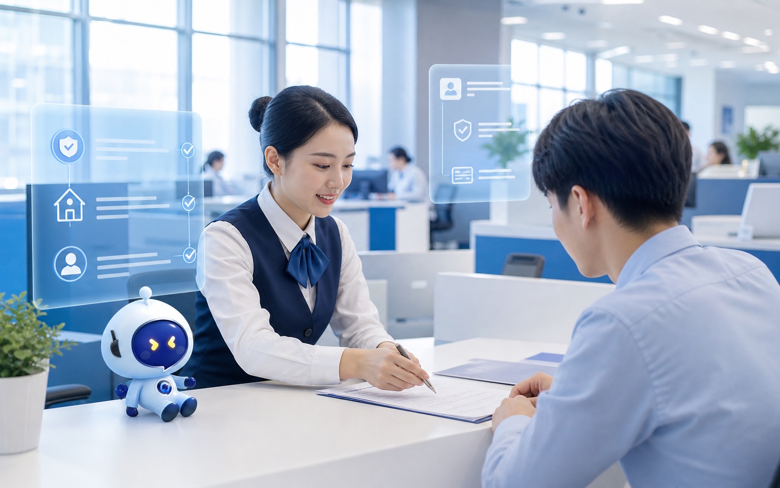 企业共享服务人员与社保智能体协同办理多地社保公积金业务